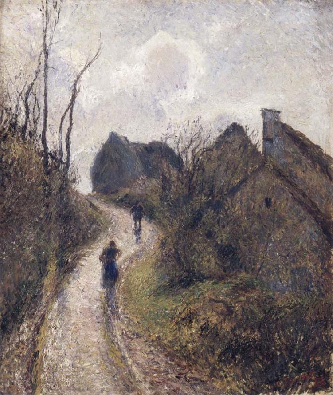 Camille Pissarro Steep road at Osny oil painting image
